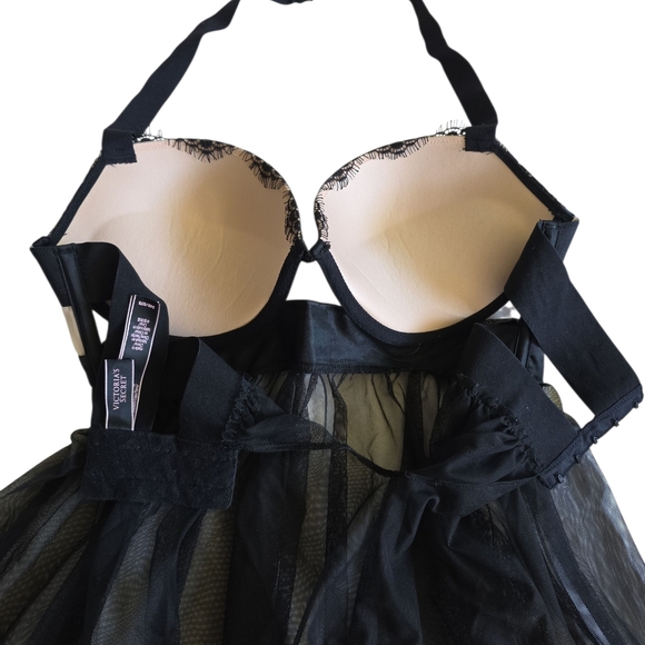 Victoria's Secret Black Chemise Intimates & Sleepwear Backless Sheer Dress - Picture 4 of 5
